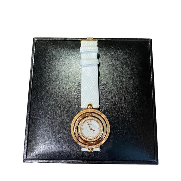VERSACE EON Two Rings Mother of Pearl Diamond Watch 79Q81SD497 S002 - Picture 6 of 9